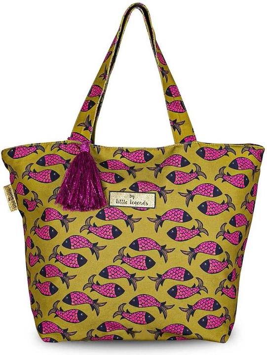 Actual product image Little Legends - Strandbag / Weekend bag / travel bag Hand luggage - Ladies - Fish Indian Pink