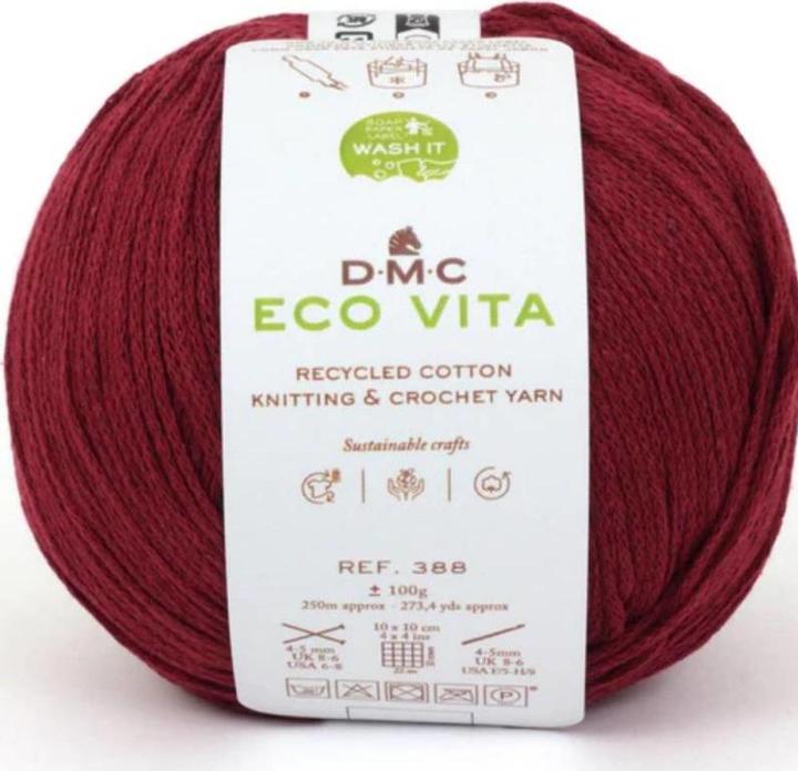 Produktbild DMC Wolle Eco Vita 100 g, Kaminrot (250 m)
