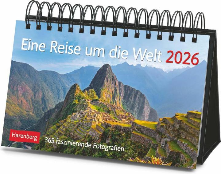 Immagine prodotto Harenberg Eine Reise um die Welt Premiumkalender 2026 - 365 faszinierende Fotografien (23 x 17 cm, Copertina rigida, Tedesco)