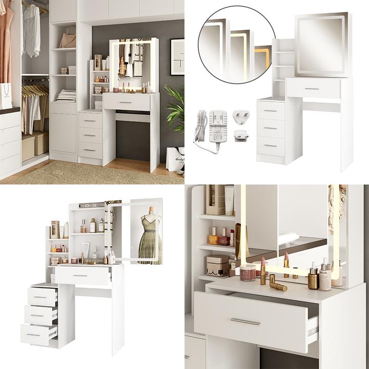 Actual product image Vicco Lisca with lighting (80 x 36 x 132.5 cm)