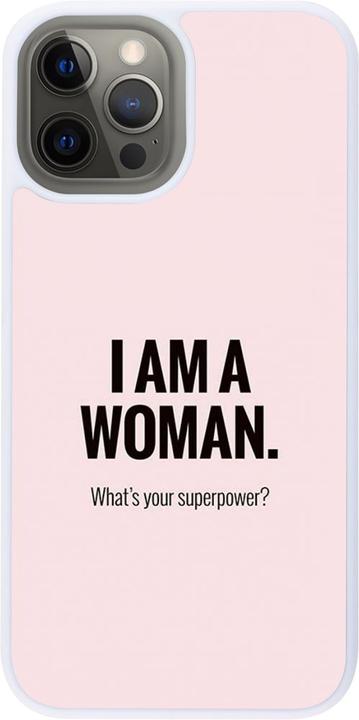 Actual product image PhoneLook Cover Silicone white I am a woman (Apple iPhone 12 Pro Max)
