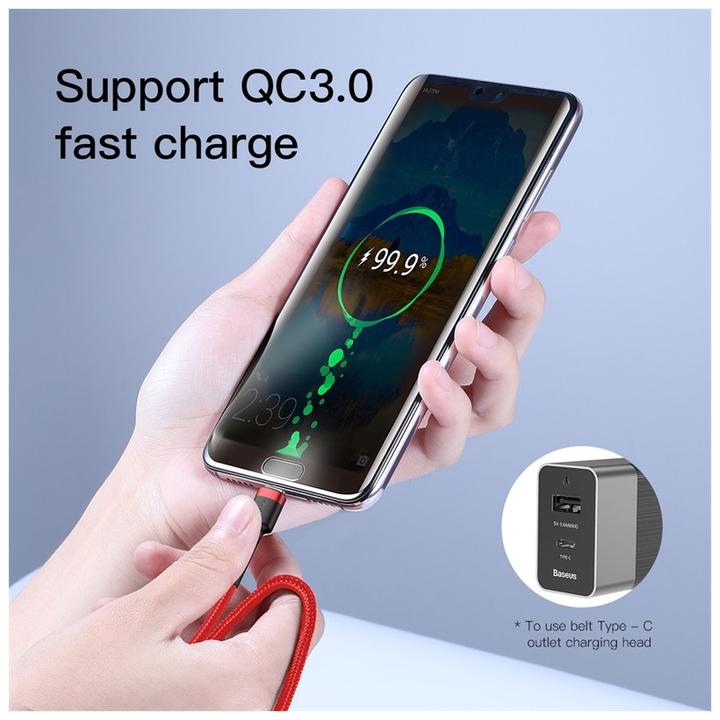 Actual product image Baseus Cafule Series Fast Charge (1 m, USB 2.0)