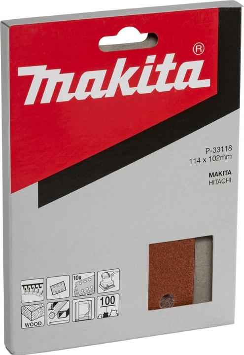 Actual product image Makita Orbital sandpaper with Velcro (100)