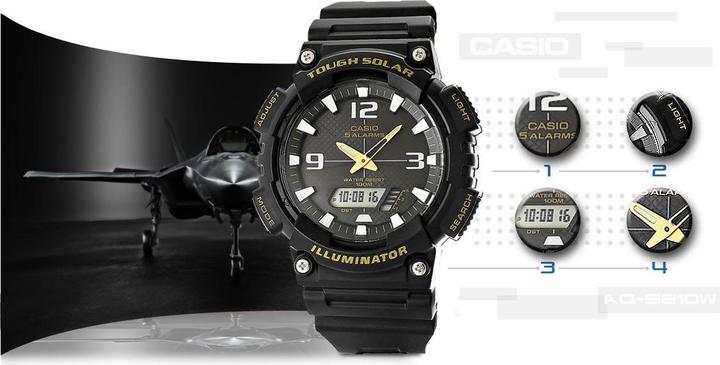 Image du produit Casio SOLAR AQ-S810W-1BVDF Herrenuhr