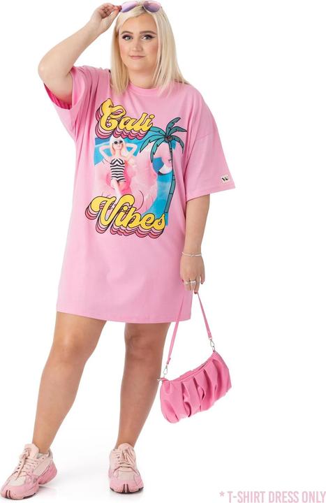 Image du produit Barbie Femmes/Femmes Cali Vibes Robe T-shirt surdimensionnée (XL)