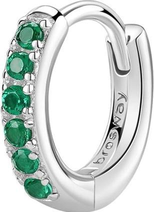 Immagine prodotto Brosway Orecchino singolo a cerchio in argento Fancy Life Green FLG80