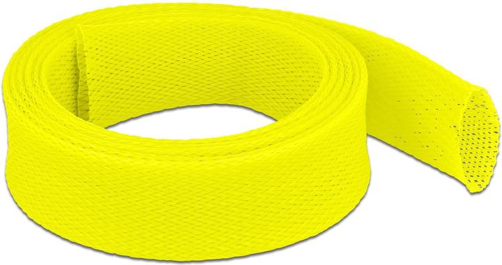 Produktbild Delock Geflechtschlauch dehnbar 2 m x 38 mm gelb (Kabelschlauch, 200 cm)