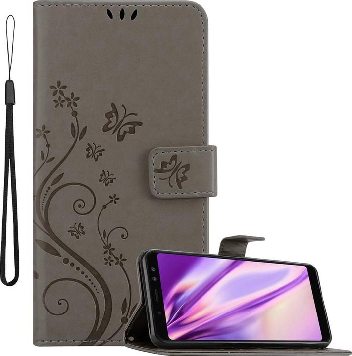 Actual product image Cadorabo Flower Book Cover (Samsung Galaxy A8 (2018))