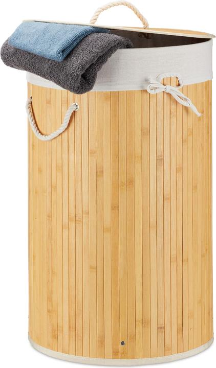 Image du produit Relaxdays Panier à linge rond (70 l)