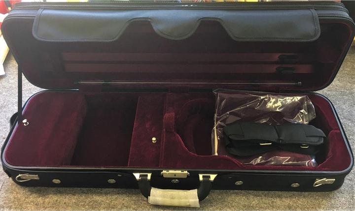 Produktbild San Bernardo Violinkoffer 4/4 schwarz/rot (violine)