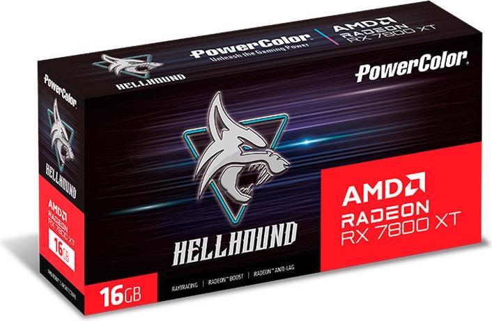 Actual product image Powercolor Hellhound RX 7800XT 16GB GDDR6 (16 GB)