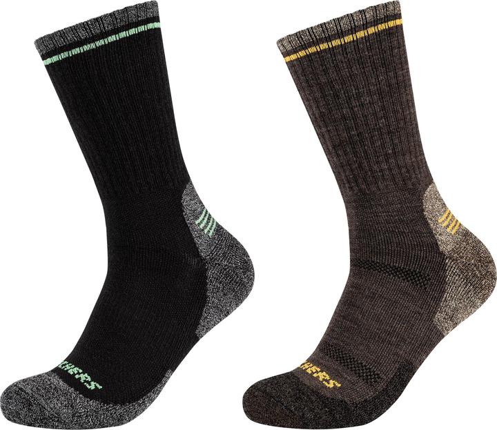 Skechers 2PPK Men Trail Wool Socks SK41104-8997 -