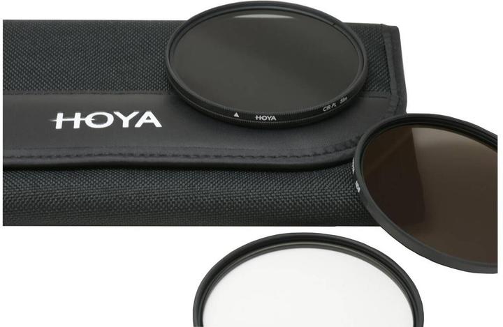 Actual product image Hoya Digital Filter Kit II (UV, CIR-PL & ND8) Filterset (43 mm, Neutral density filter, Polarizing filter, UV filter)