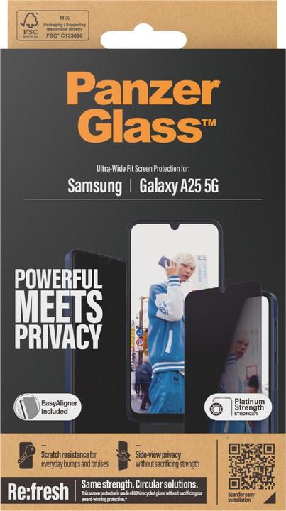 Image du produit PanzerGlass Confidentialité (1 pièce(s), Samsung Galaxy A25 5G)