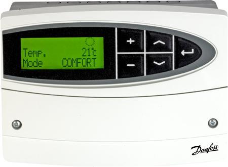 Actual product image Danfoss ECL Comfort 110 230 VAC med ur