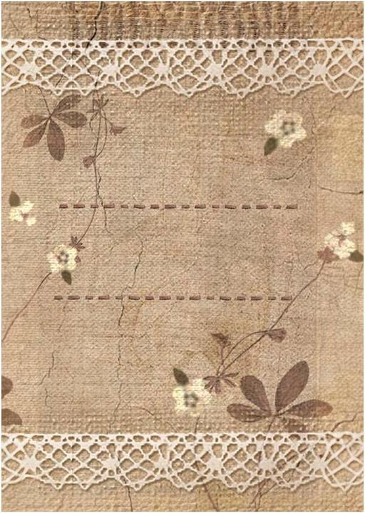 Produktbild Stamperia Motiv-Strohseide Backgrounds "Old Lace", DIN A6, 8er Set (8 x)