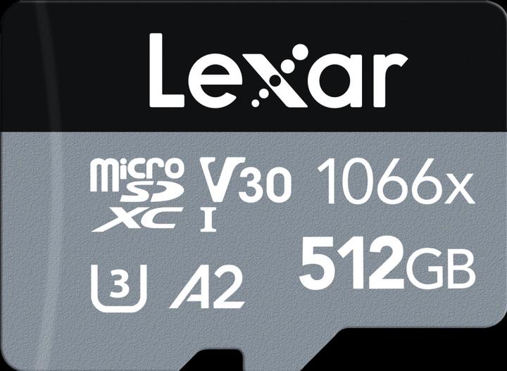 Actual product image Lexar Professional (512 GB, microSDXC, U3, UHS-I)