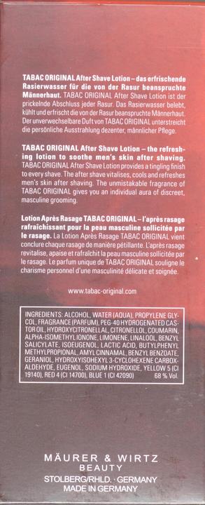 Actual product image Tabac Original (Aftershave Lotion, 151 ml)
