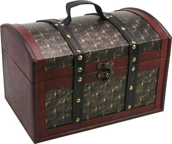 Actual product image Safe Treasure chest Orient motif large.36558