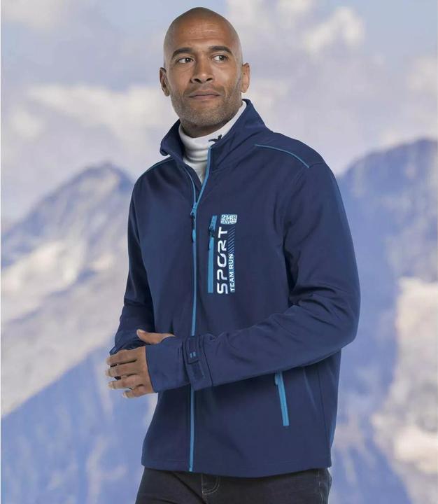 Actual product image Atlas For Men Mens Water Repellent Sports Soft Shell Jacket (XXL)