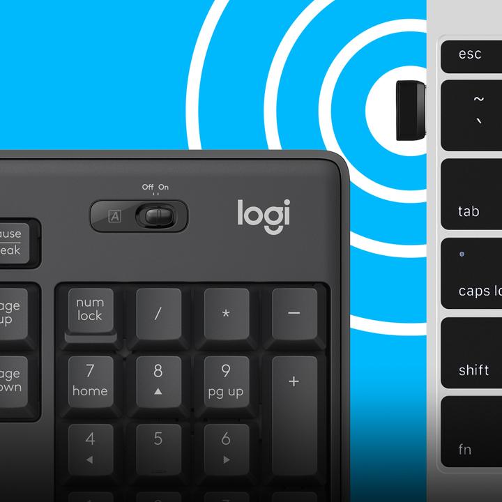 Immagine prodotto Logitech MK295 Silent (Ing. Int., Senza fili)