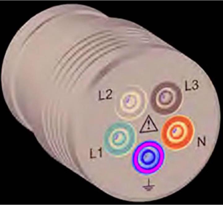 Actual product image HT Instruments Measuring adapter CEE 16A (CEE 5 pole plug with connection sockets)