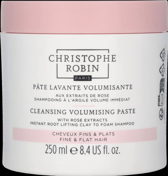 Image du produit Christophe Robin Pâte Lavante Volumisante aux Extraits de Rose (250 ml, Shampoing liquide)