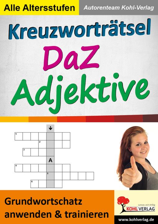 Produktbild Kreuzworträtsel DaZ - Adjektive (Deutsch, 2016)