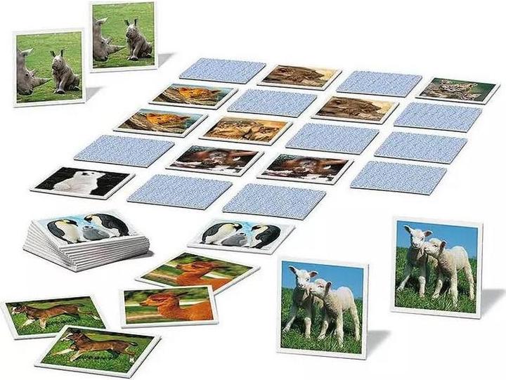 Produktbild Ravensburger Memory Tierkinder (Deutsch, Französisch, Englisch, Italienisch, Portugiesisch, Niederländisch, Norwegisch)