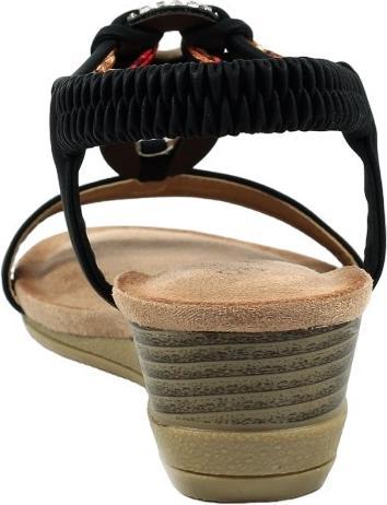 Actual product image Lunar Womens/Ladies Genoa Wedge Sandals (39)