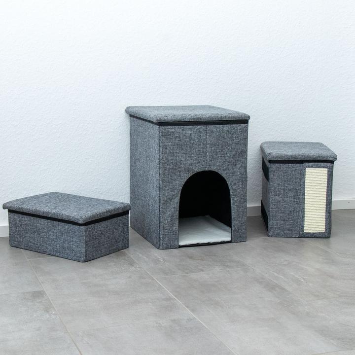 Image du produit Intirilife Faltbare Hundetreppe mit Stauraum (Chien, Chat, Pliable)