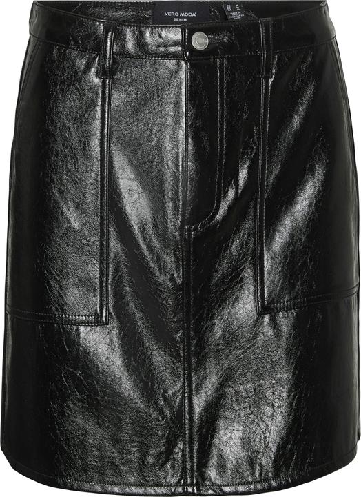 Produktbild Vero Moda VMELINA Hohe Taille Minirock Rock in Lederoptik (XS)