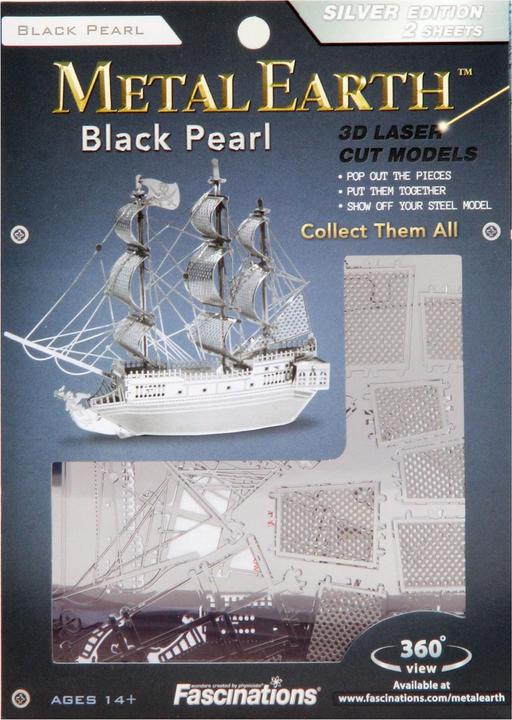 Actual product image Metal Earth Sail Ship Black Pearl