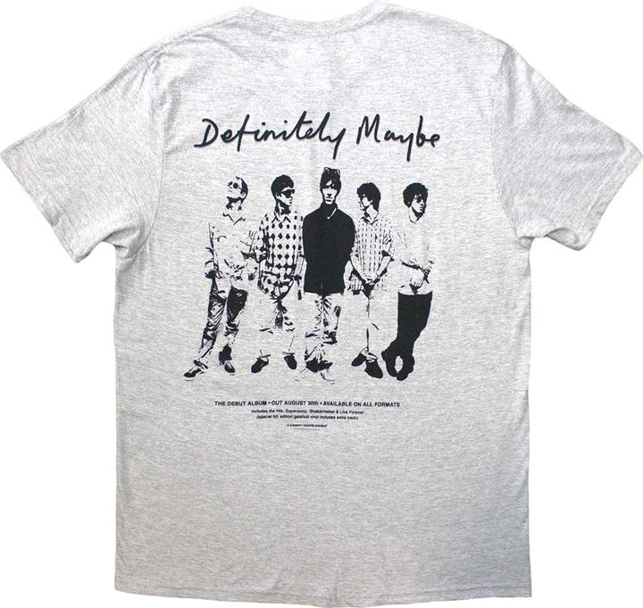 Immagine prodotto Oasis Definitely Maybe Promo Maglietta Stampa posteriore Adulto Unisex (M)