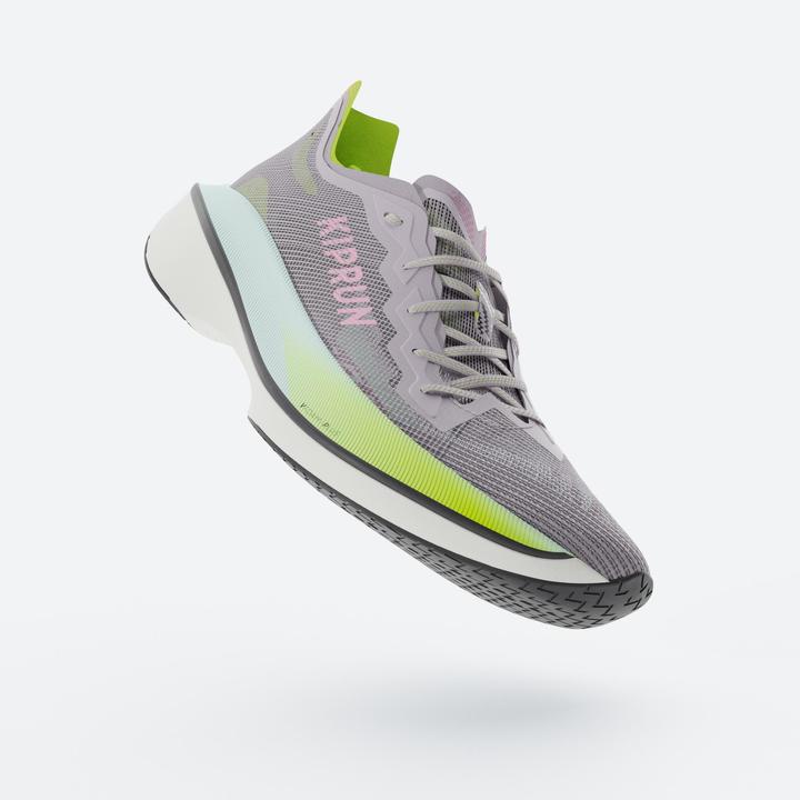 Kiprun Laufschuhe Damen mit Carbonplatte - KD900X LD2 lila/gelb (42)