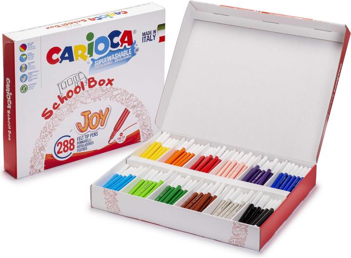 Image du produit Carioca Feutres de coloriage Schoolbox Joy 288 pièces (Multicolore, 288 x)