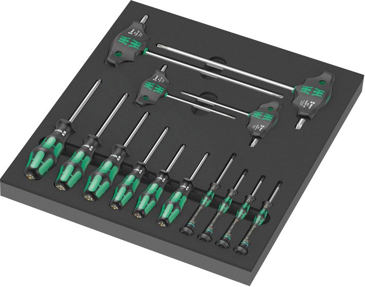 Wera 9712 Foam insert TORX HF screwdriver set 1 (Pin-torx)