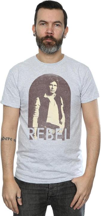 Actual product image Star Wars Mens Han Solo Rebel T-Shirt (XL)