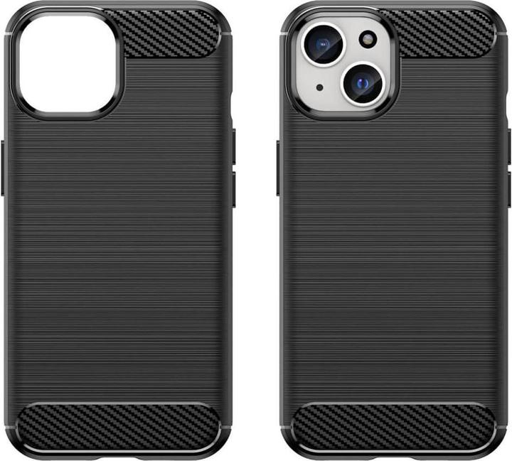 Immagine prodotto Cover-Discount iPhone 15 Plus - Custodia Metal Carbon Look nera (Apple iPhone 15 Plus)