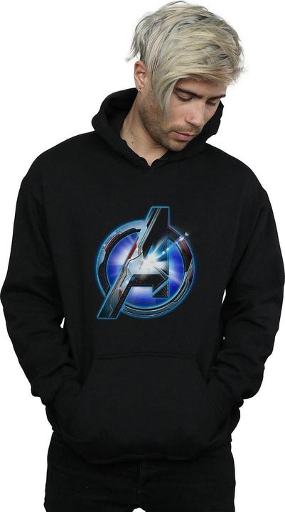 Immagine prodotto Avengers Endgame Glowing Logo Felpa con Cappuccio Uomo (L)