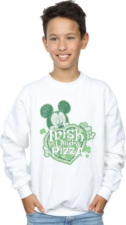 Produktbild Disney Mickey Mouse Shamrock Pizza Sweatshirt Jungen (152, 158)