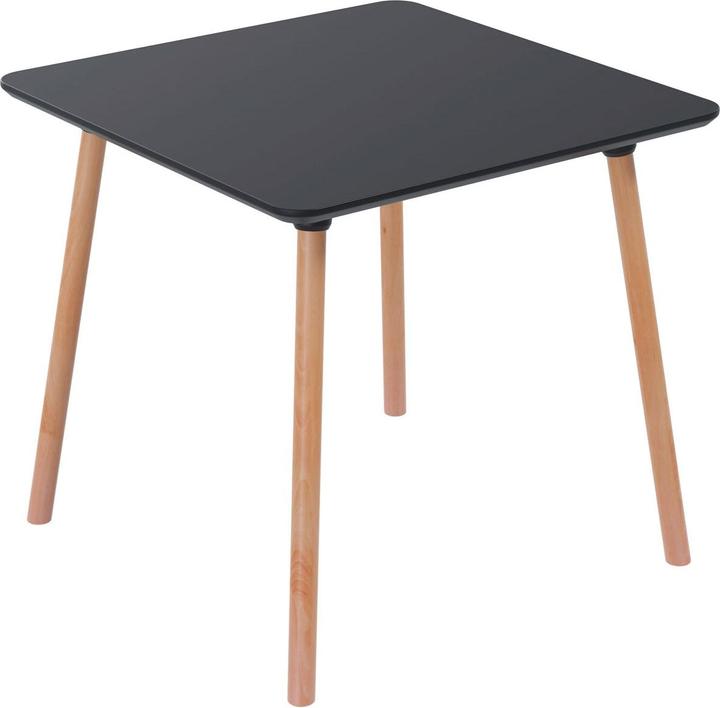 Image du produit Paperflow PALOMBA Table de bistrot en bois noir 80,0 x 80,0 x 75,0 cm (80 x 80 x 75 cm)
