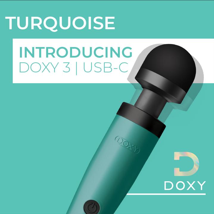 Produktbild Doxy 3 USBC Wand Vibrator Türkis