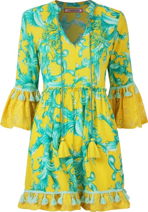 Produktbild Joe Browns Boho Print Lace Sleeve Beaded Cotton Tunic Dress (44)
