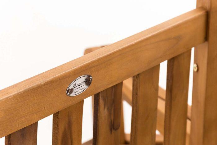 Actual product image Swisshandel24 Sonja tree bench with armrests 250 cm, teak