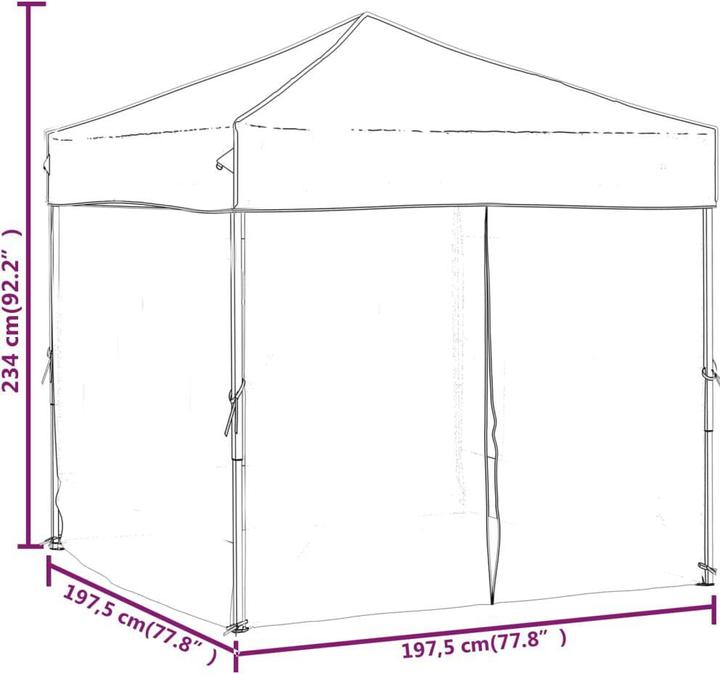 Actual product image VidaXL Bernhilde (197.50 cm, 197.50 cm)