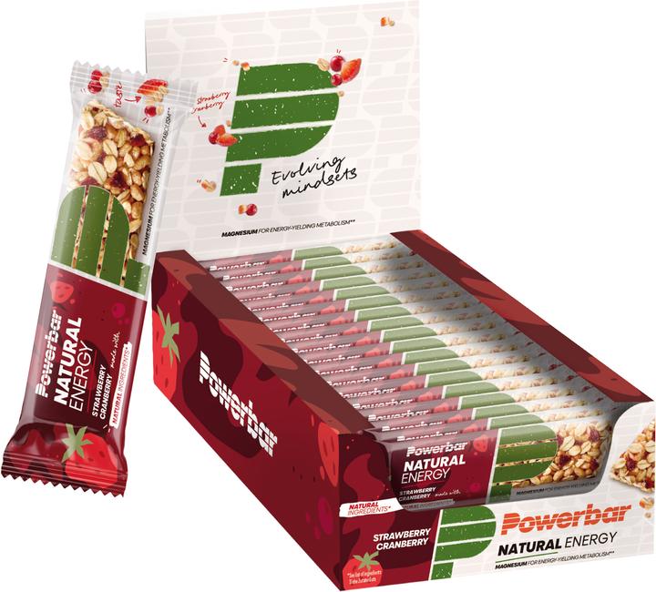 Produktbild Powerbar Natural Energy Cereal (Erdbeere, Preiselbeere, 18 Stk., 830 g)