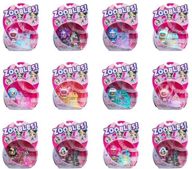 Immagine prodotto Spin Master Zoobles Z-Girlz da collezione con meccanismo di trasformazione e sorpresa Happitat (assortiti)