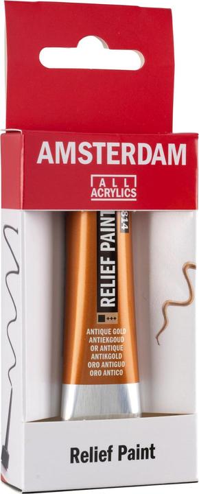 Actual product image Amsterdam Acrylic paint Reliefpaint 814 (Antique Gold, 20 ml)