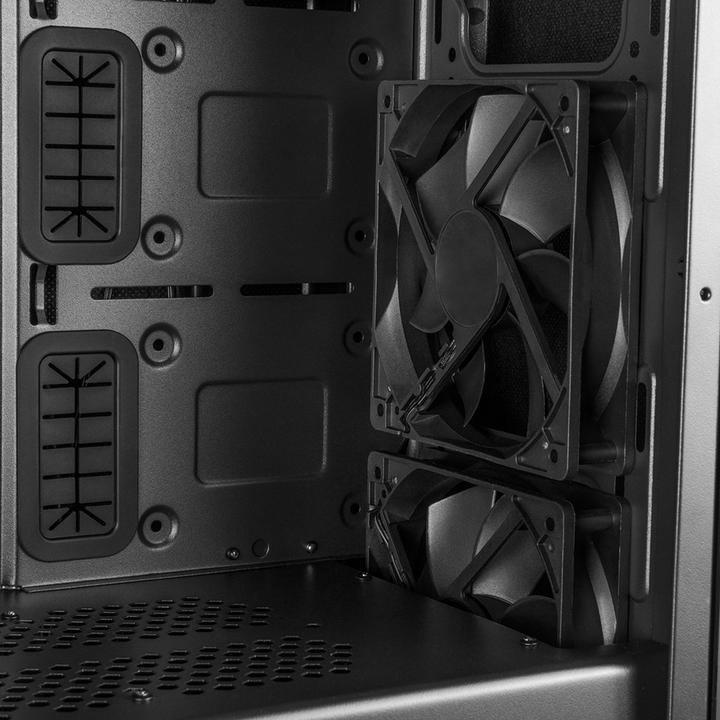 Actual product image Modecom Oberon Pro - Midi Tower - PC - Black - ATX,ITX,Micro ATX - Home Office - 16.3 cm (ATX, mATX, Mini-ITX)